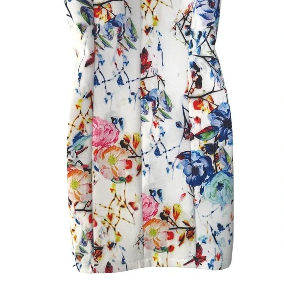 VENUS Wonens Floral Halter‎ Sheath Dress Medium Garden Party Chic Resortwear - Picture 11 of 16